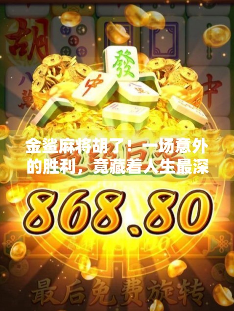 金鲨麻将胡了！一场意外的胜利，竟藏着人生最深的智慧