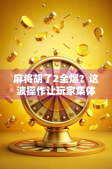 麻将胡了2全爆？这波操作让玩家集体炸锅！