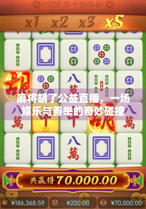 麻将胡了公益直播，一场娱乐与善举的奇妙碰撞